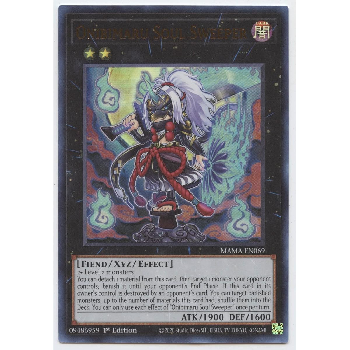 Onibimaru Soul Sweeper MAMA-EN069 Ultra Rare 1st Edition