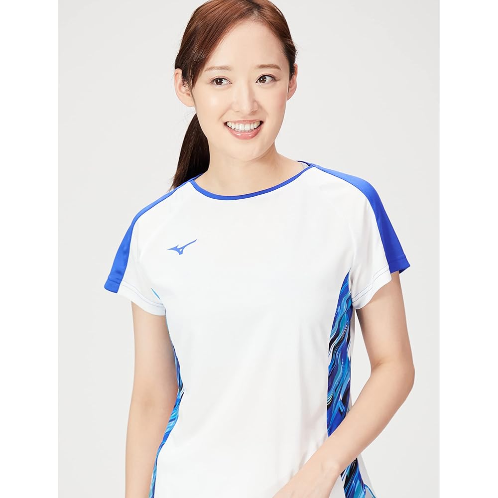 Mizuno 72MA1204 Women's Tennis/Badminton Wear, Quick Dry Game Shirt, Sweat Absorbent, Quick Drying
