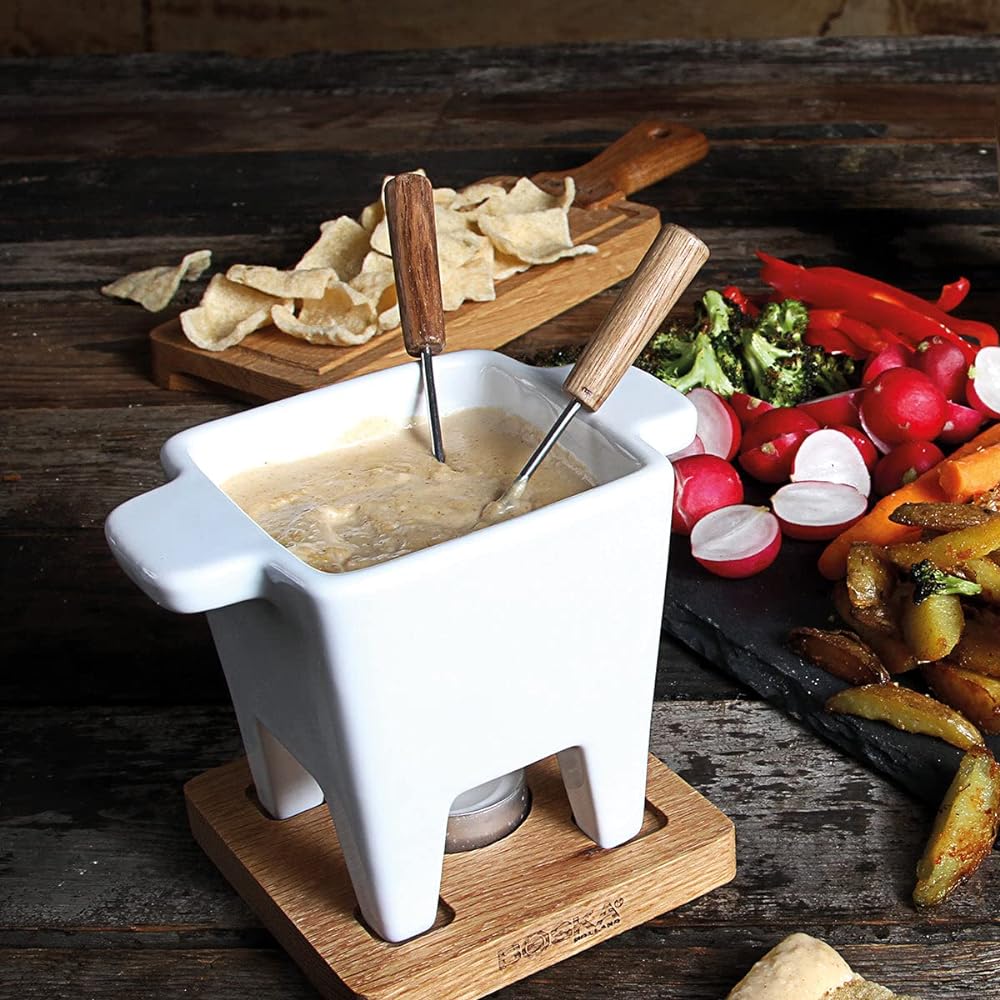 BOSKA Cheese fondue set for 2 people Oak 340030