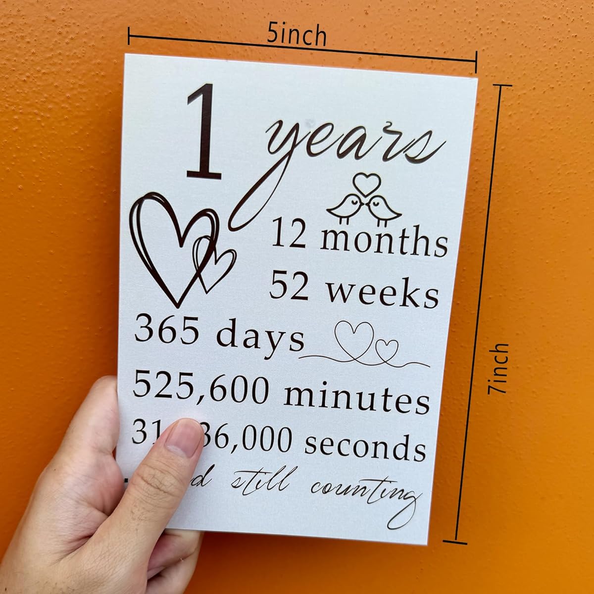 Sutjxc 1st Anniversary Card Gifts, Valentine's Day Cards Gifts for Wife Husband, Anniversary Cards for Husband, Birthday Cards for Boyfriend, Love Cards, Boyfriend Cards, Valentine's Day Cards