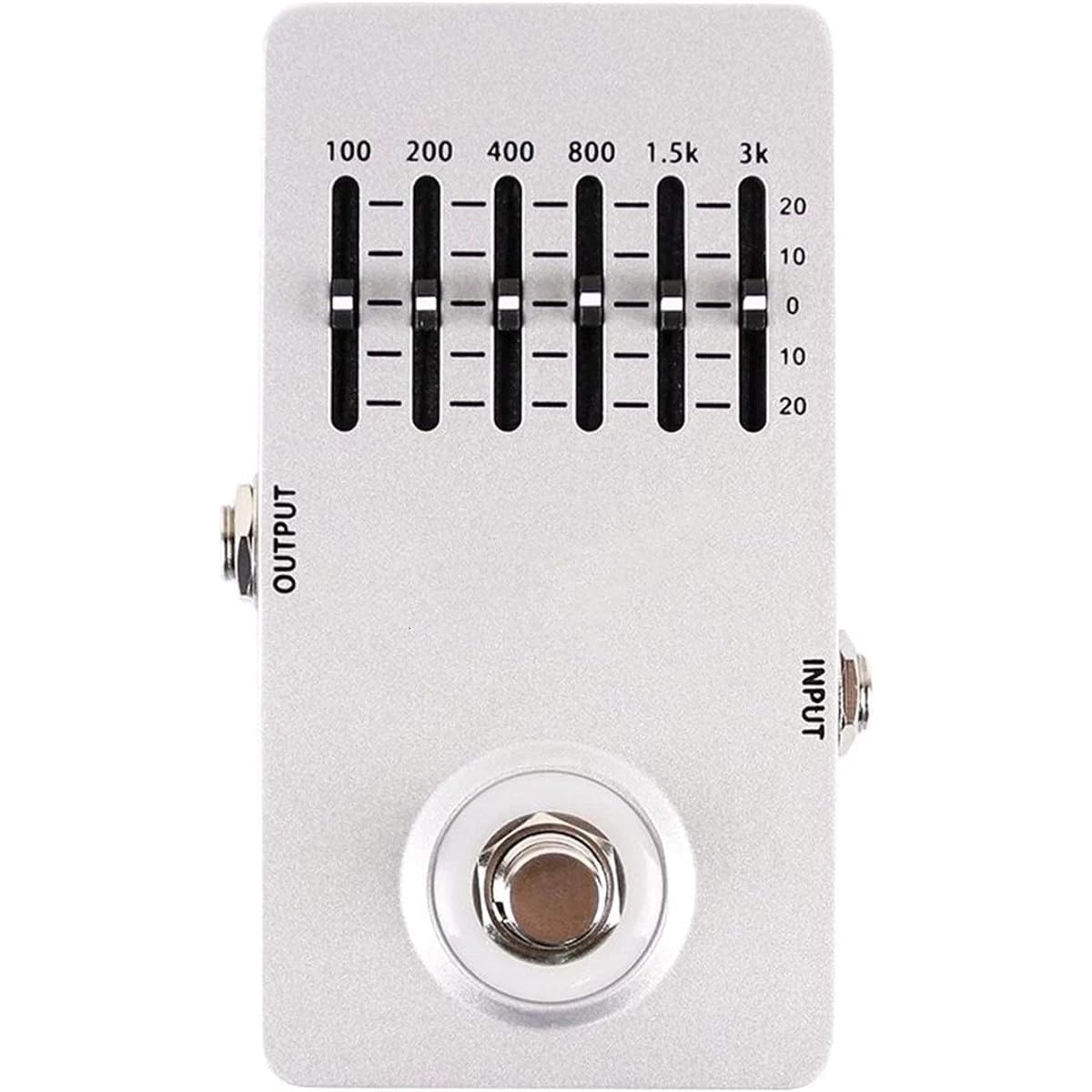 Guitar Effect Pedal Electric Guitar Equalizer Effect Pedal 6 Band EQ Full Metal Shell Guitar Effect