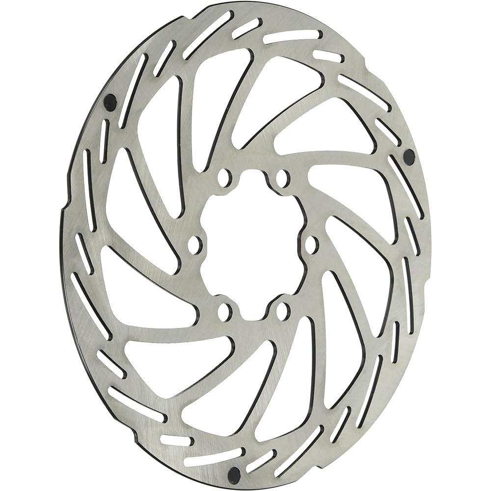 BBB Disc Rotor Bicycle Brake Parts POWERSTOP Disc Brake Rotor Stainless Steel 6 Holes Mounting Bolts Included Silver