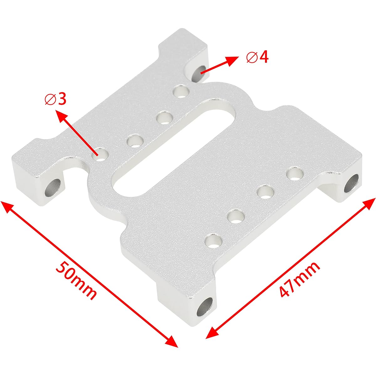 DKKY Aluminum Alloy Middle Differential Cover Universal for 1/7 1/8 Arrma Mojave Karton All Series
