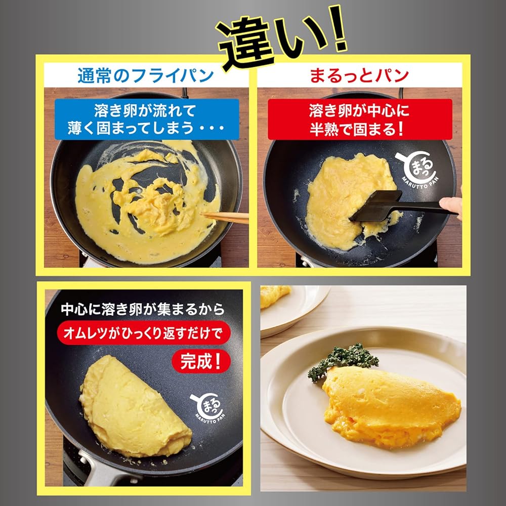 Hokuriku Aluminum Round Pan IH Compatible 24cm Round Bottom Frying Pan Made in Japan