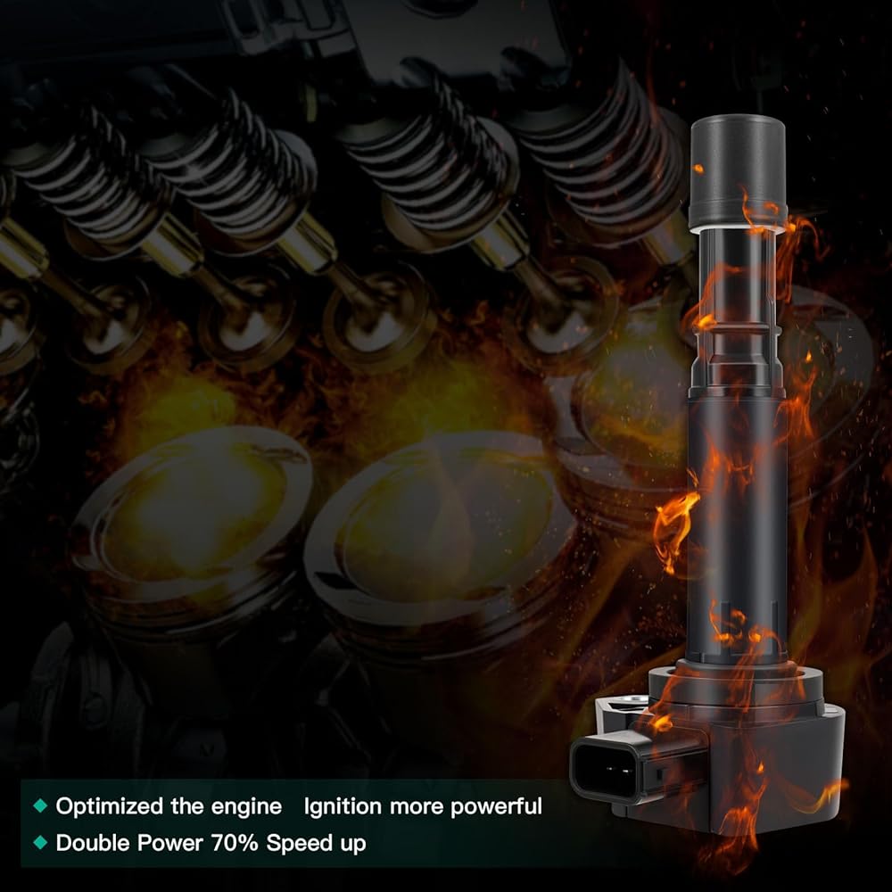 Scitoo Pack of 6 New Ignition Coils for 2003 2004 2005 Honda Pilot Acura MDX 3.5L V6 UF400 UF512 C1460 5 C1451 5 C1016 5 C1633 C1576 30520PDKA01 30520PGKA01 610-58597 610-5866 7