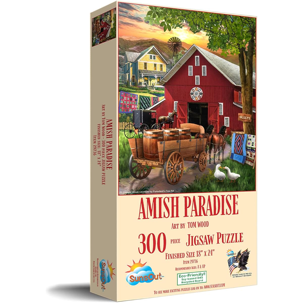 SUNSOUT INC Amish Paradise 300 Piece Jigsaw Puzzle