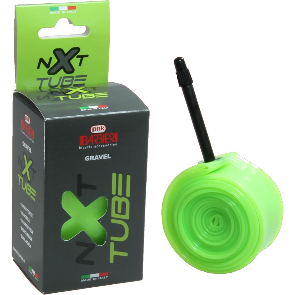 Barbieri Bicycle NXT TPU Tube GRAVEL 68g Presta 45mm Green 700X35-45 NXT/GRAVEL