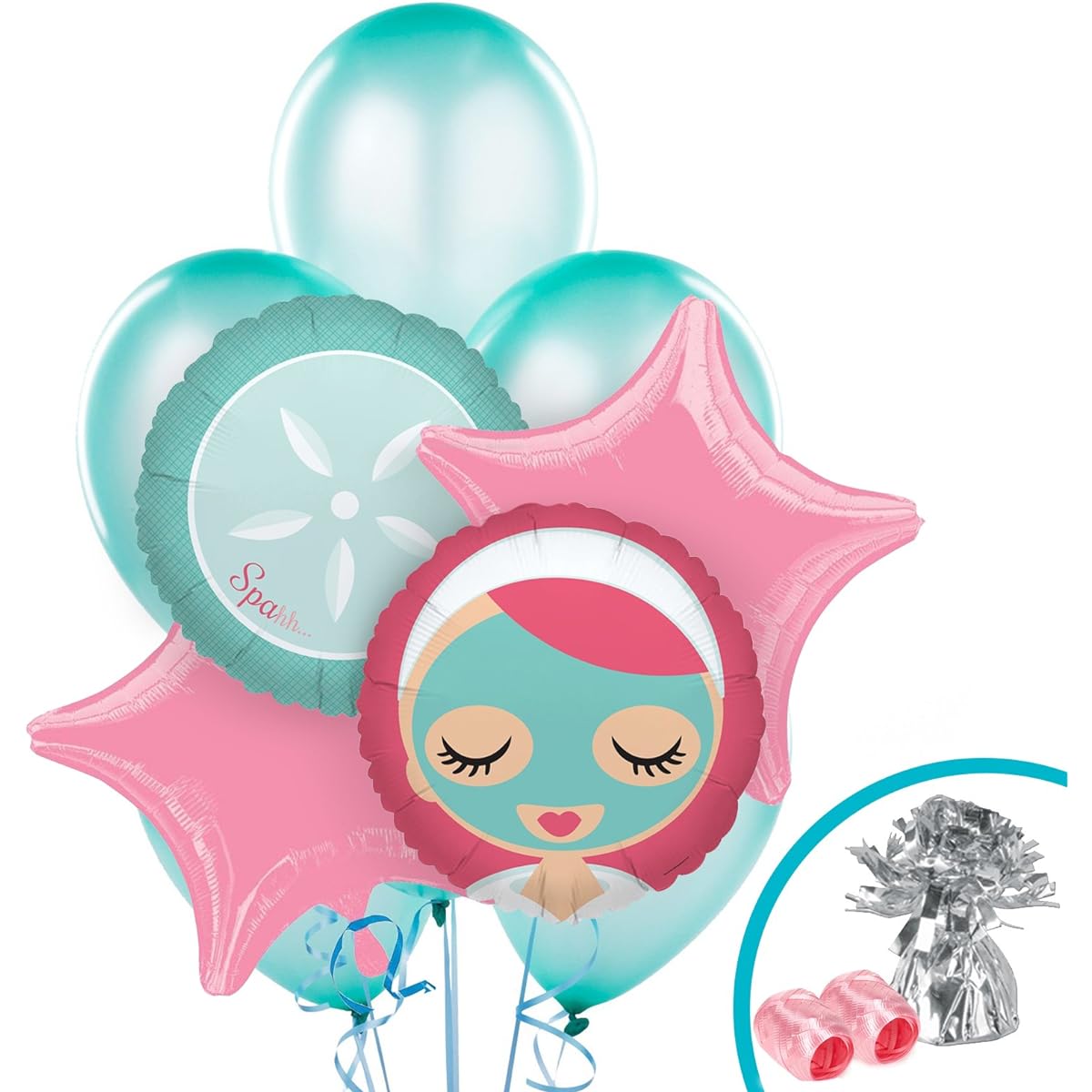 Little Spa Salon Makeover Party Supplies - Balloon Bouquet
