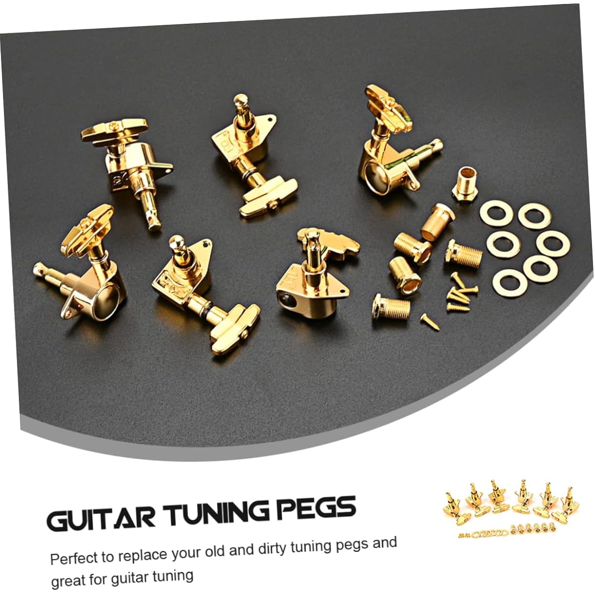 VICASKY 5-Piece Guitar String Set, Zinc Alloy, for Folk Guitar, Electric Guitar, Bass