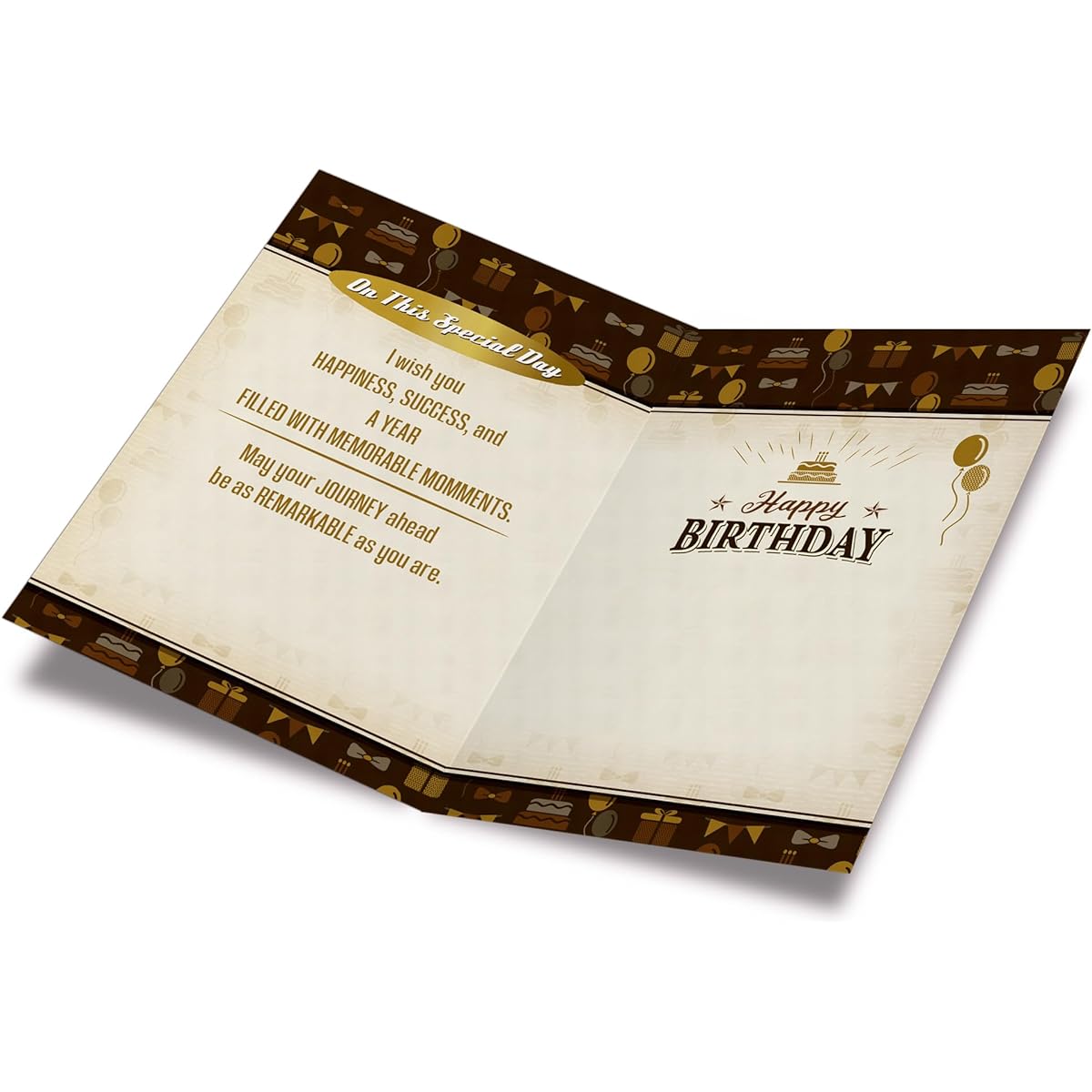 Prime Greetings Birthday Card for Brother Made in the USA on Eco-Friendly Heavyweight Card Stock with Premium Envelope 5" x 7.75" in Protective Mailer