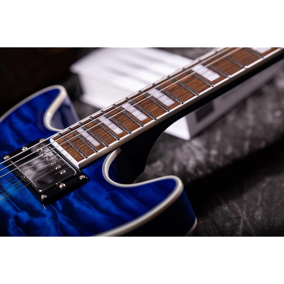 Grote GT339 Semi-hollow body electric guitar (blue)