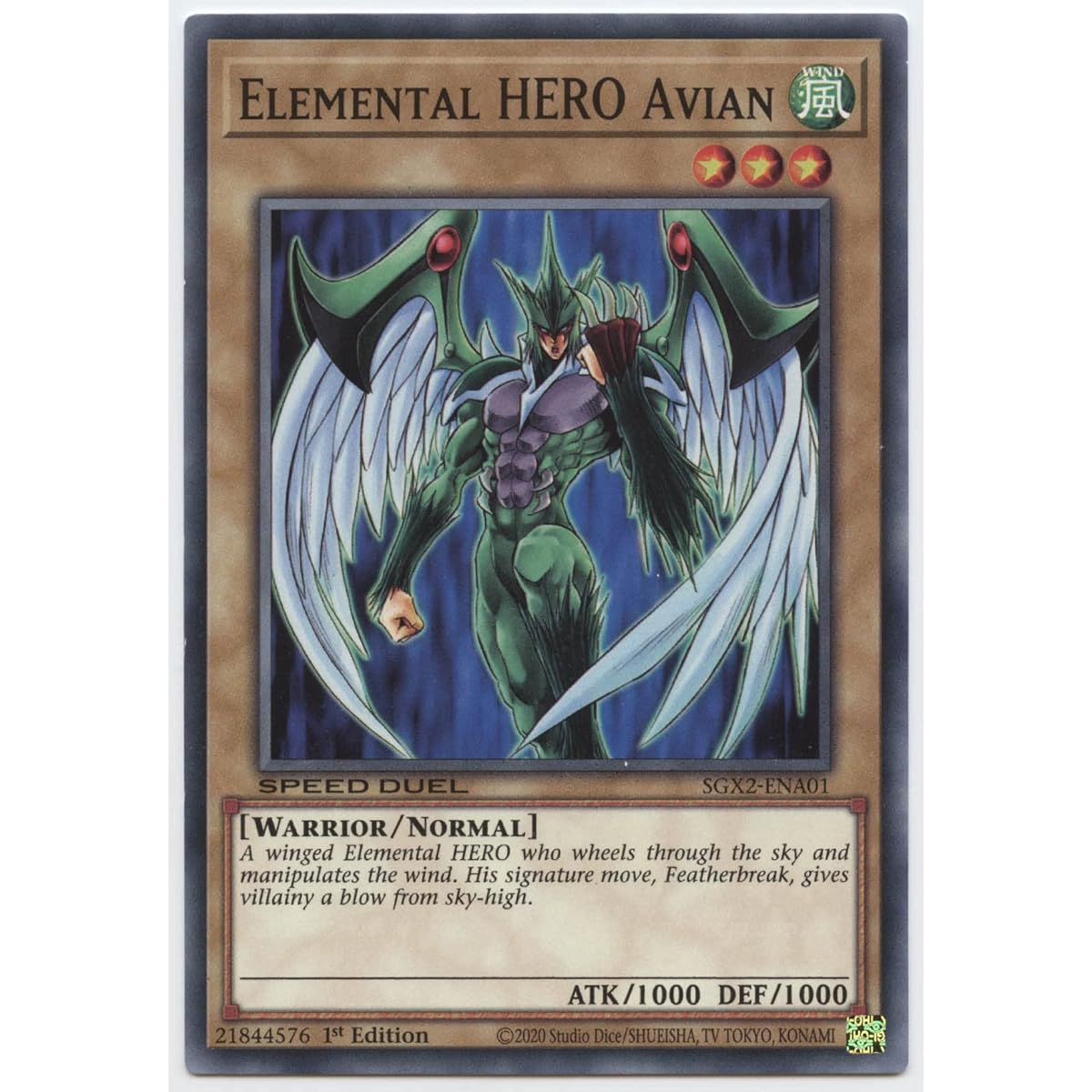 Elemental Hero Abian - SGX2-ENA01 - Common - 1st Edition