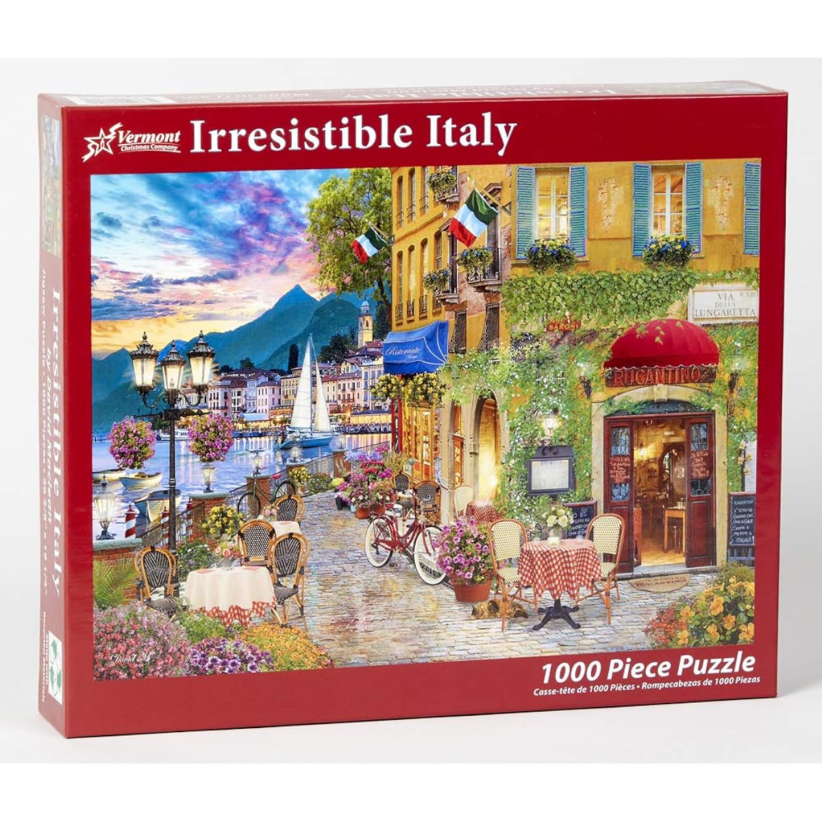 Vermont Christmas Company Charming Italian Made Jigsaw Puzzle 1000 Pieces