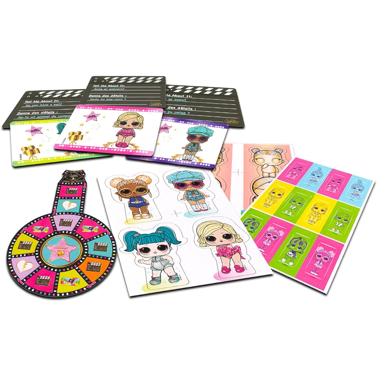 LOL Dolls Activity Set - LOL Dolls Toy Set with Movie Magic Games Plus Stickers and More for Kids/Girls (LOL Doll Gifts)