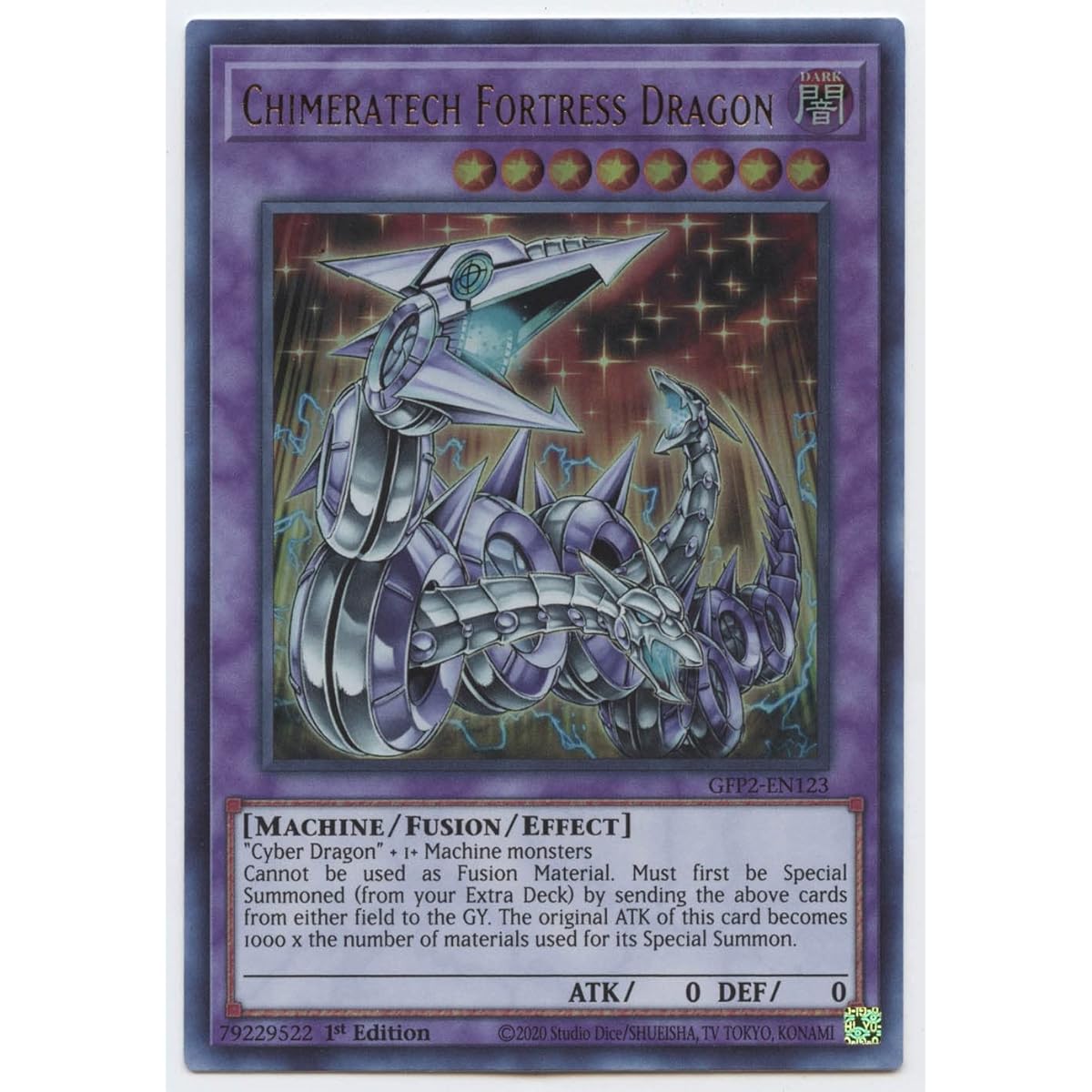 Chimeratech Fortress Dragon - GFP2-EN123 - Ultra Rare - 1st Edition