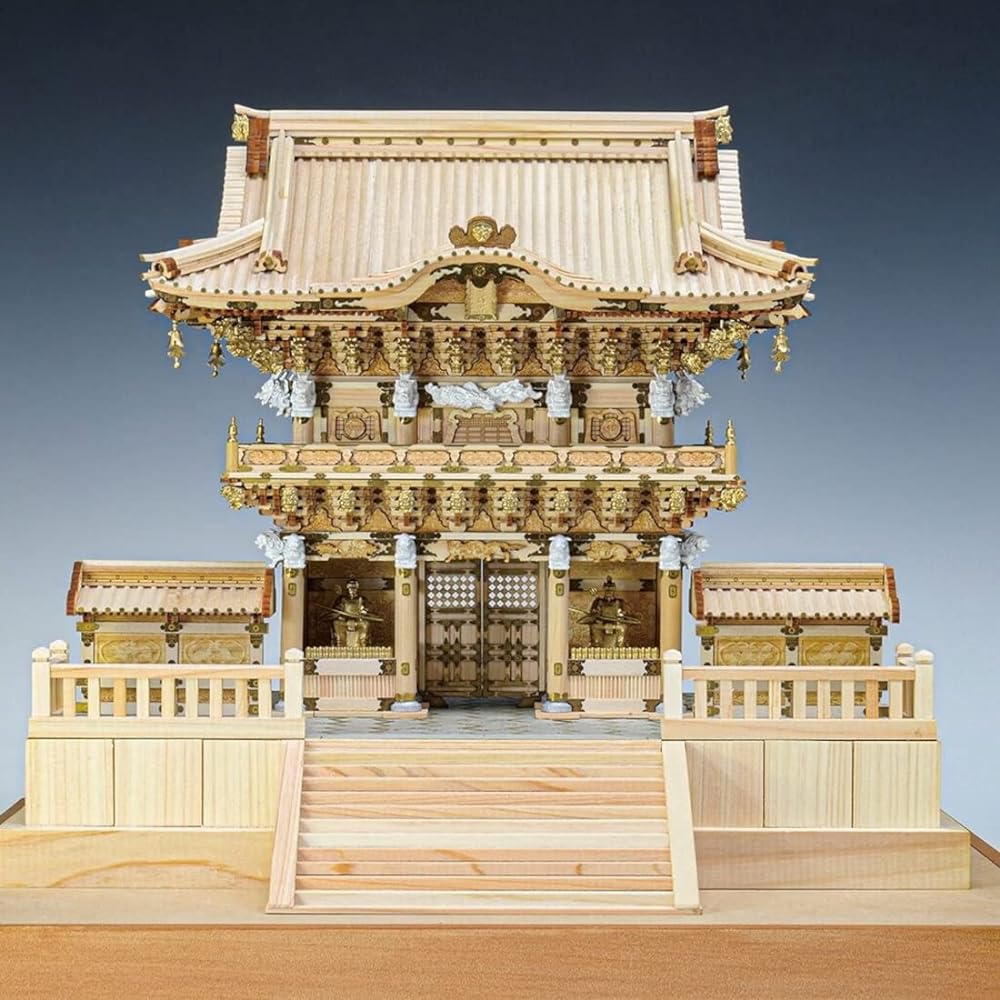 Woody Joe 1/50 Nikko Toshogu Shrine Yomeimon Wooden Model Assembly Kit
