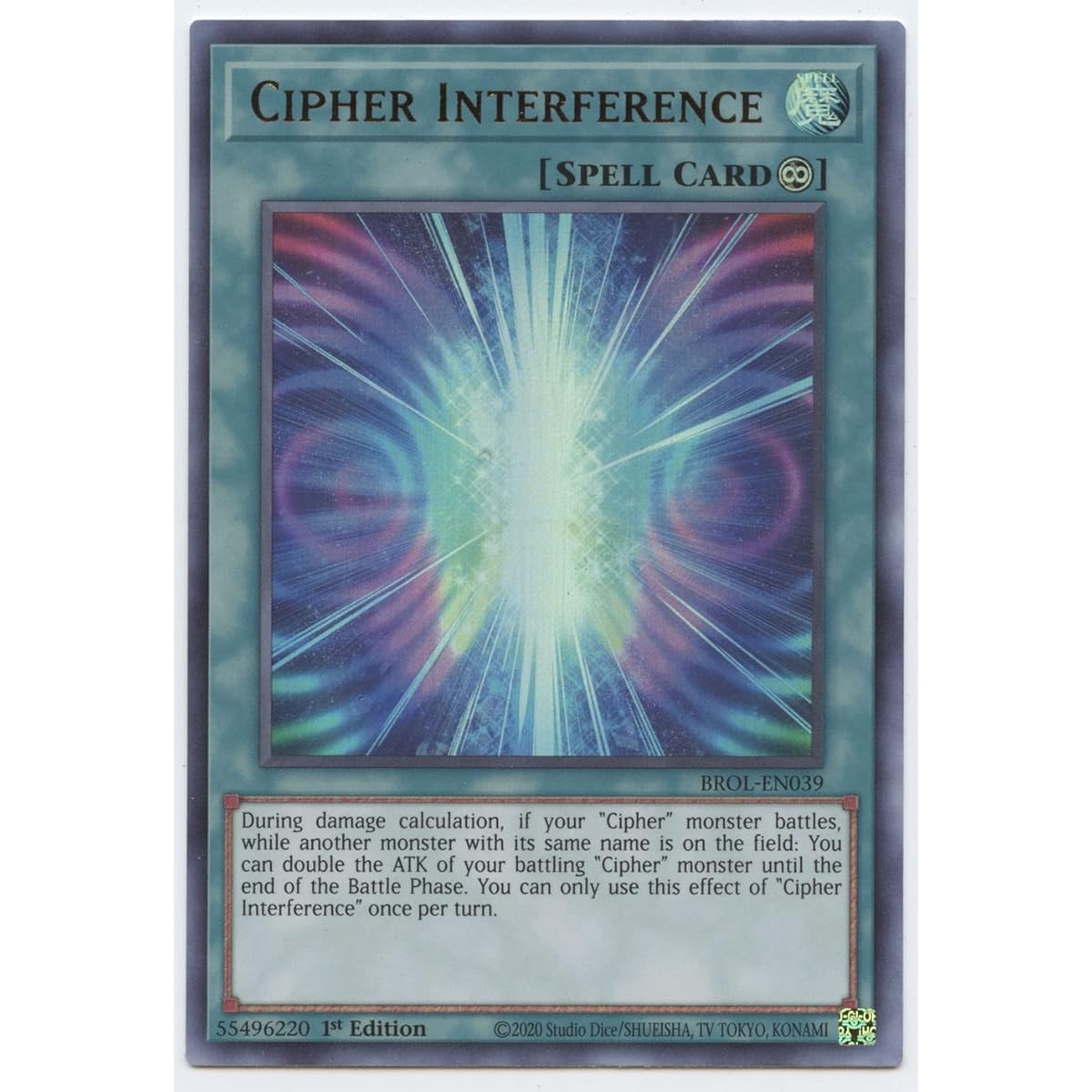 Cipher Meddling - BROL-EN039 - Ultra Rare - 1st Edition