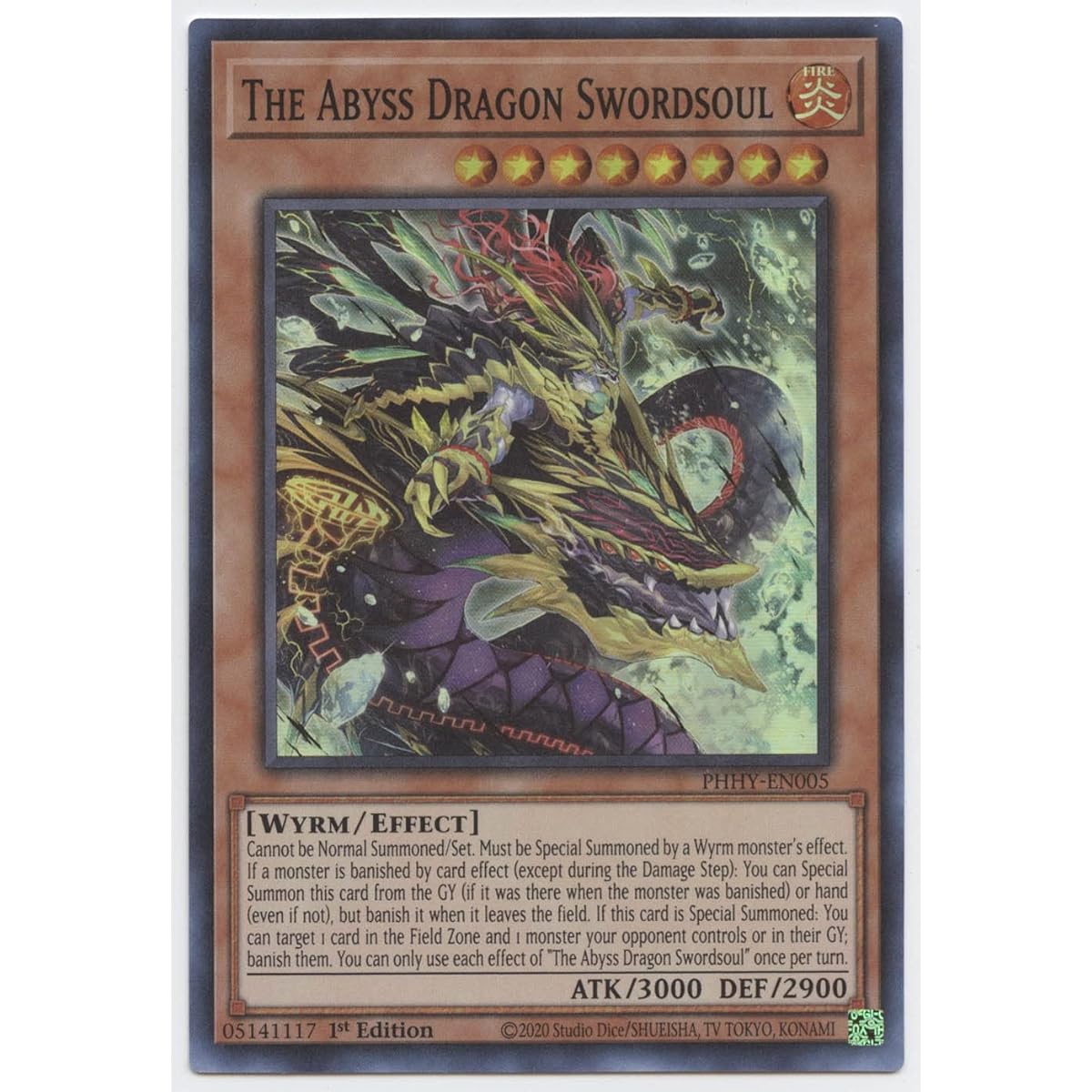 Abyss Dragon Sword Soul - PHHY-EN005 - Super Rare - First Edition