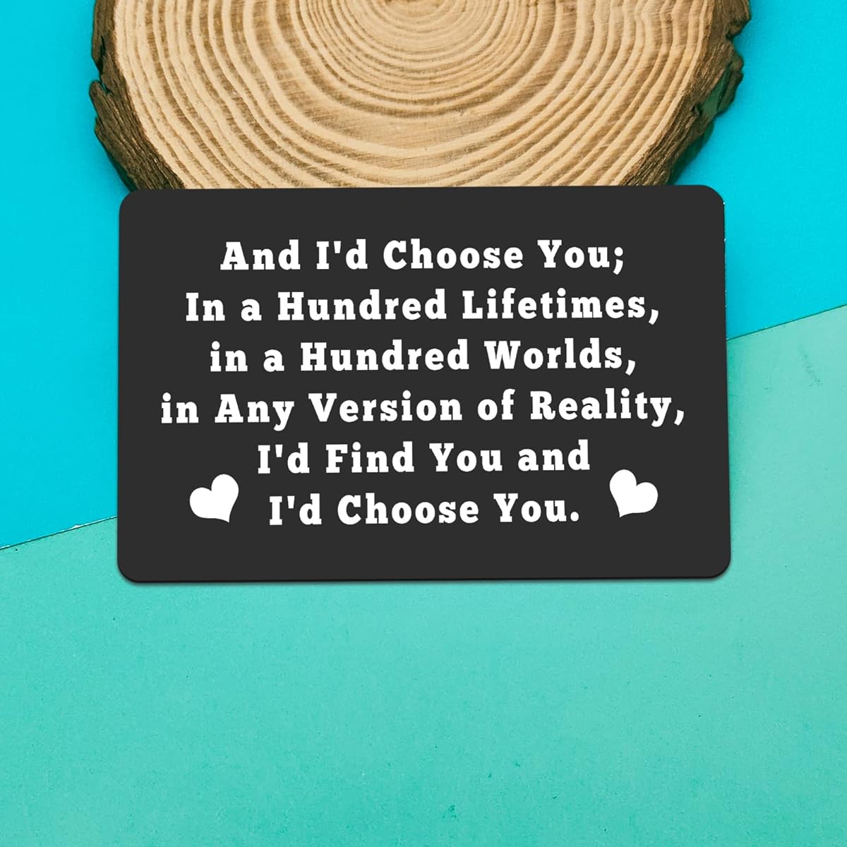 Metal Wallet Card Anniversary Card Boyfriend Husband Valentine's Day Gift for Him I d Choose You Metal Card Couple Gift Wedding Day Gift Bride Gift from Husband Wife Jewelry