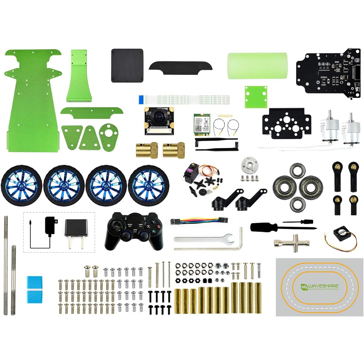 waveshare JetRacer AI Racing Robot Jetson Nano Donkey Car (Accessory Only) (Not compatible with Nano 2GB)