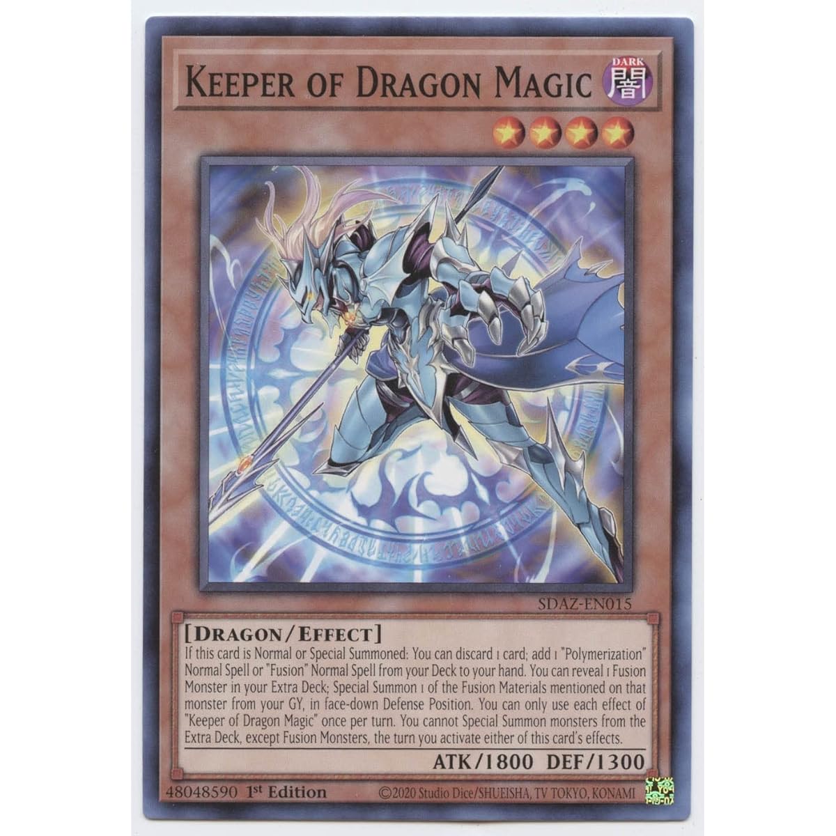 Keeper of Dragon Magic - SDAZ-EN015 - Common - 1st Edition