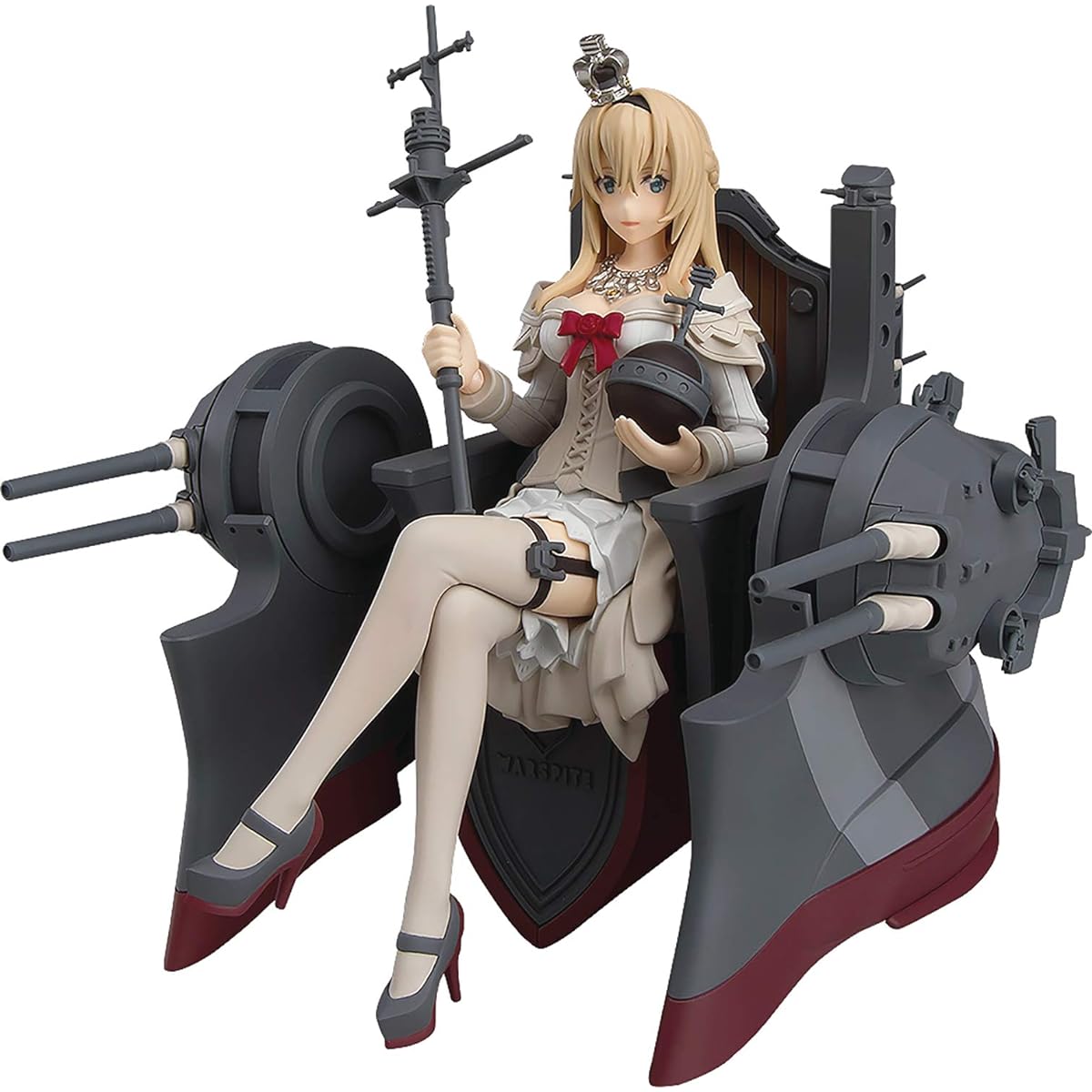 Max Factory Kancolle: Warspite Figma Action Figure Brown Beige Grey 6"