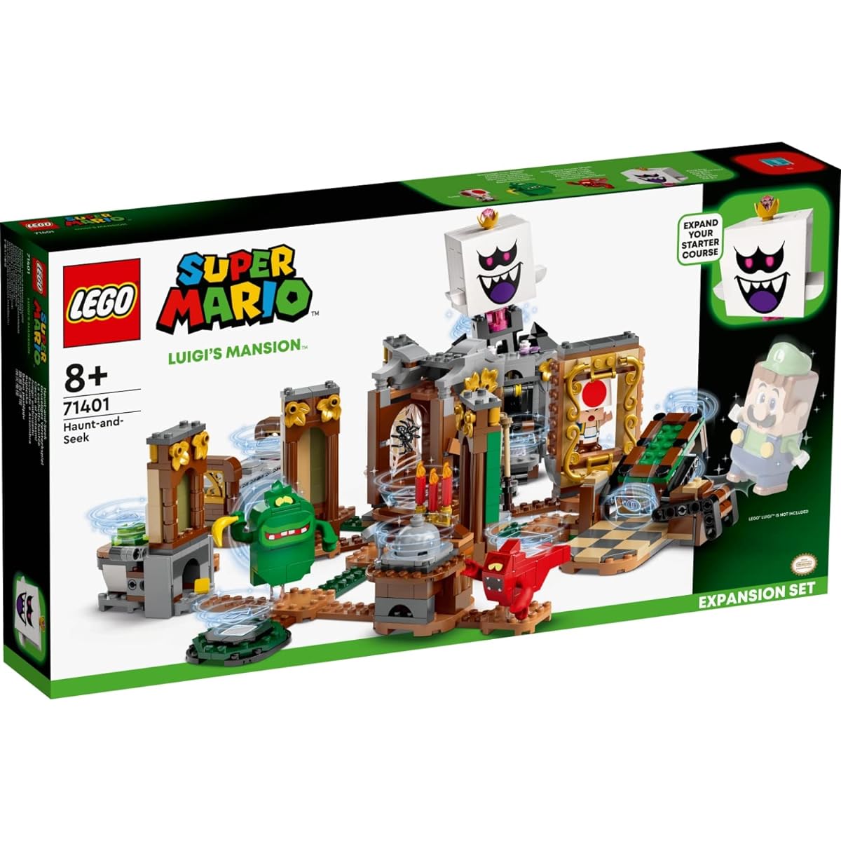 LEGO Super Mario Luigi's Mansion(TM) King Boo's Secret Haunted House Challenge 71401 Toys Blocks Gifts Video Games Home Boys Girls Ages 8 and up