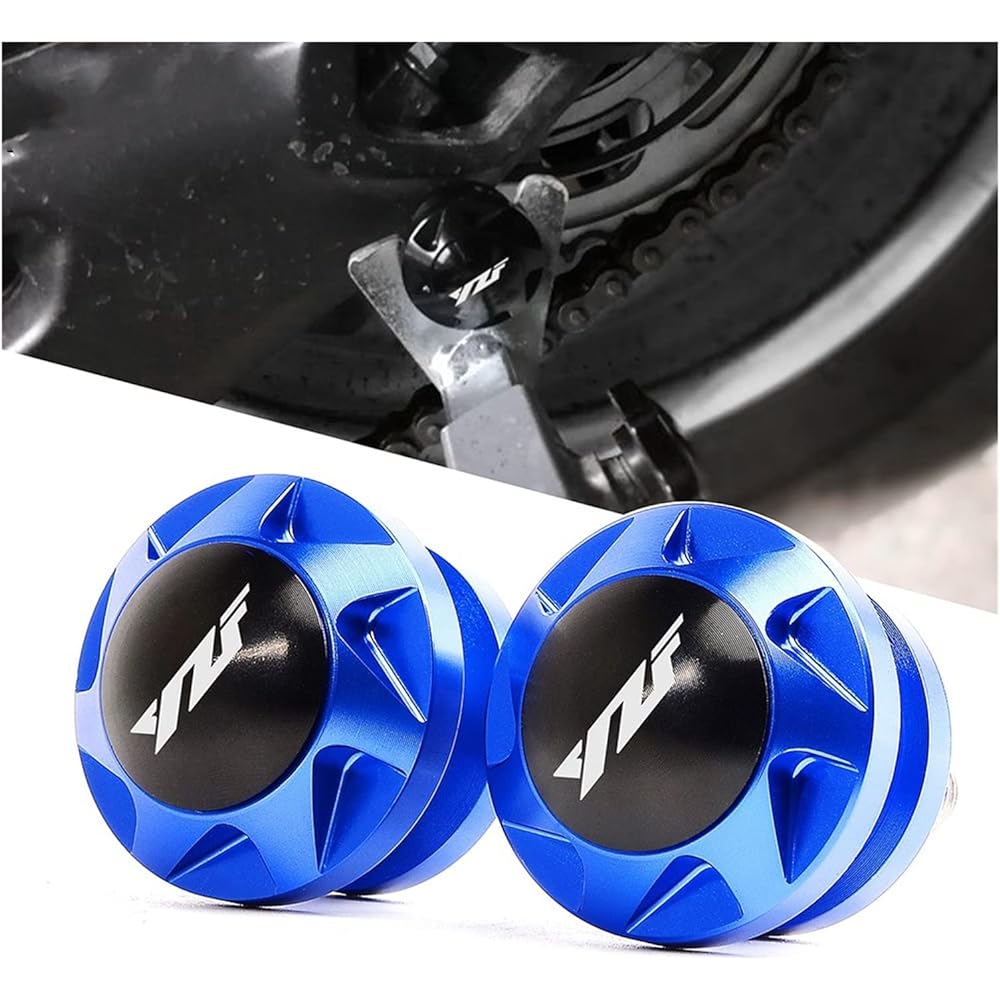 Motorcycle Swingarm Bobbin Spool Motorcycle Aluminum Swingarm Spool Slider Stand Screw For YA-MA-HA YZF R1 R3 R6 R25 R125 YZFR1 YZFR6 2016-2020 (Color: Red)