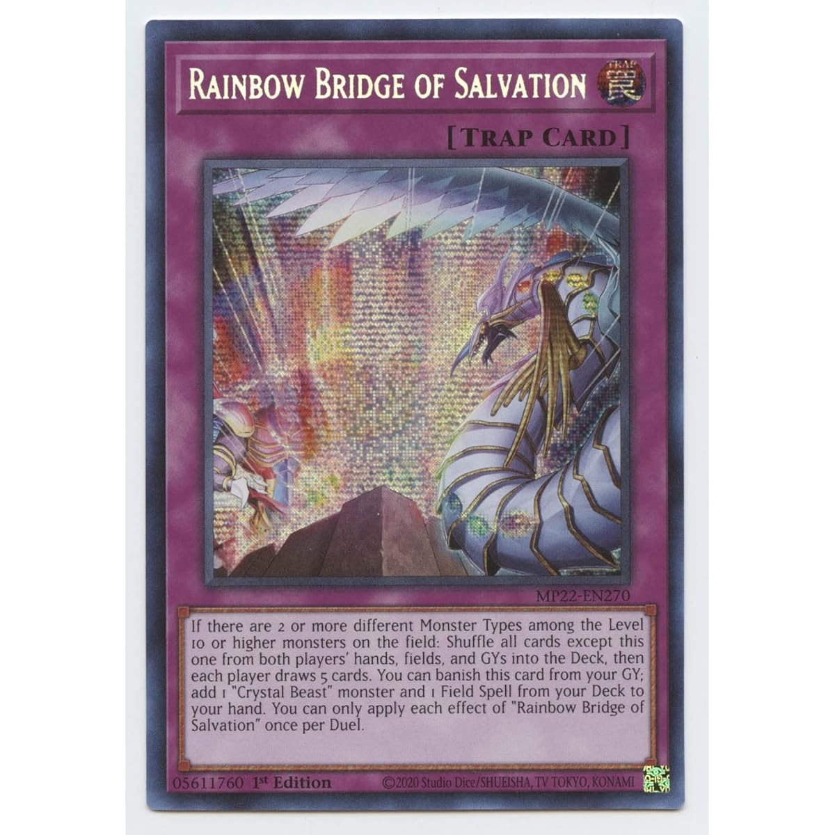 Rainbow Bridge of Salvation - MP22-EN270 - Prism Secret Rare - 1st Edition