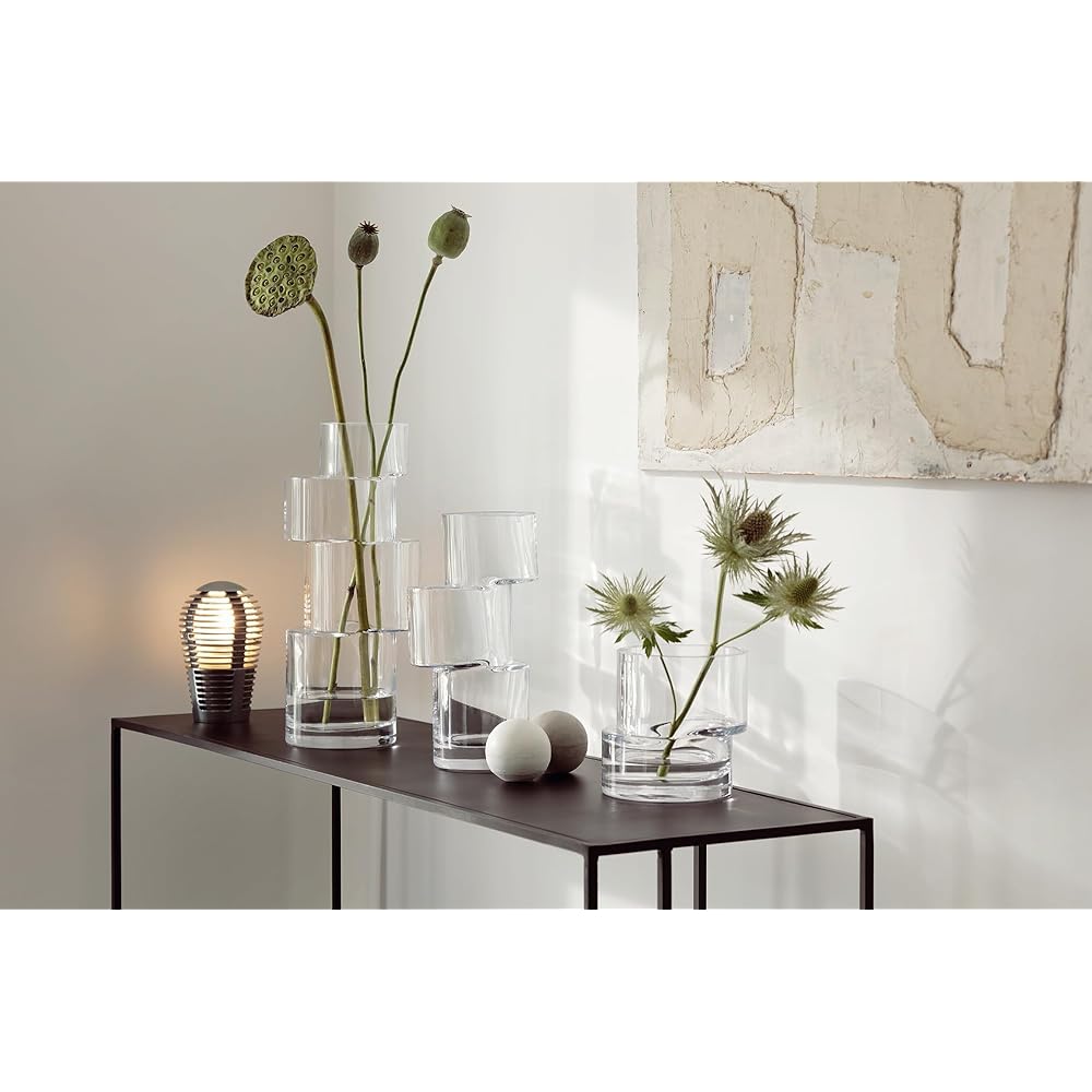 LSA Flower Vase Clear Height 35cm Tier G1729-35-301
