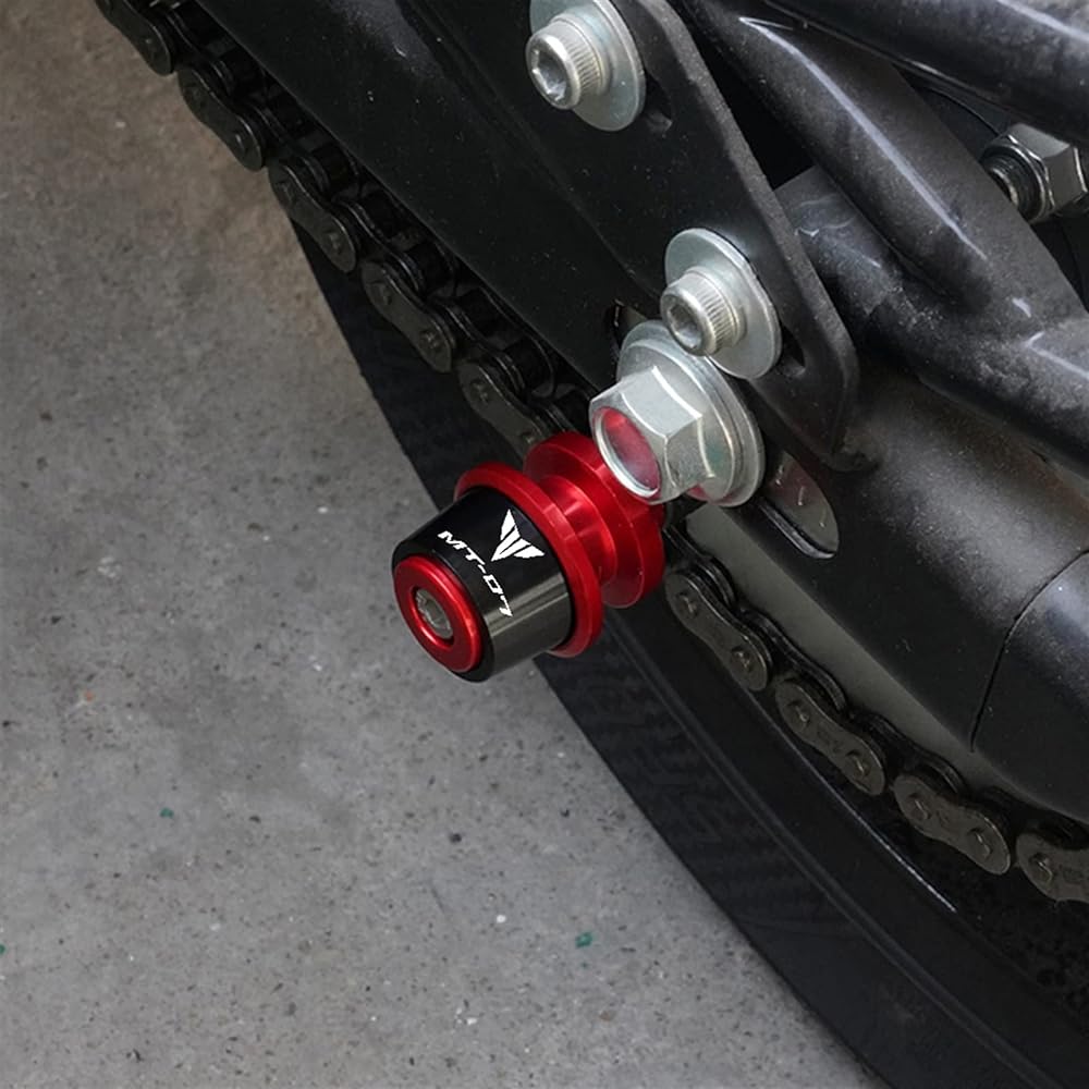 DEMUR Motorcycle 6mm CNC Swingarm Spool Stand Screw Slider For Yamaha Tracer 900 700 GT 900GT Tracer MT09 MT07 MT 09 MT 07 2014-2021 Swingarm Slider Spool (Size : MT09 Red)