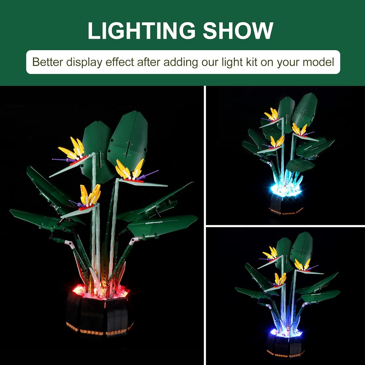 cooldac Light Kit for Lego Creator Expert 10289 Birds of Paradise Set Lighting Kit Compatible with Lego 10289 No Building Block Light Kit