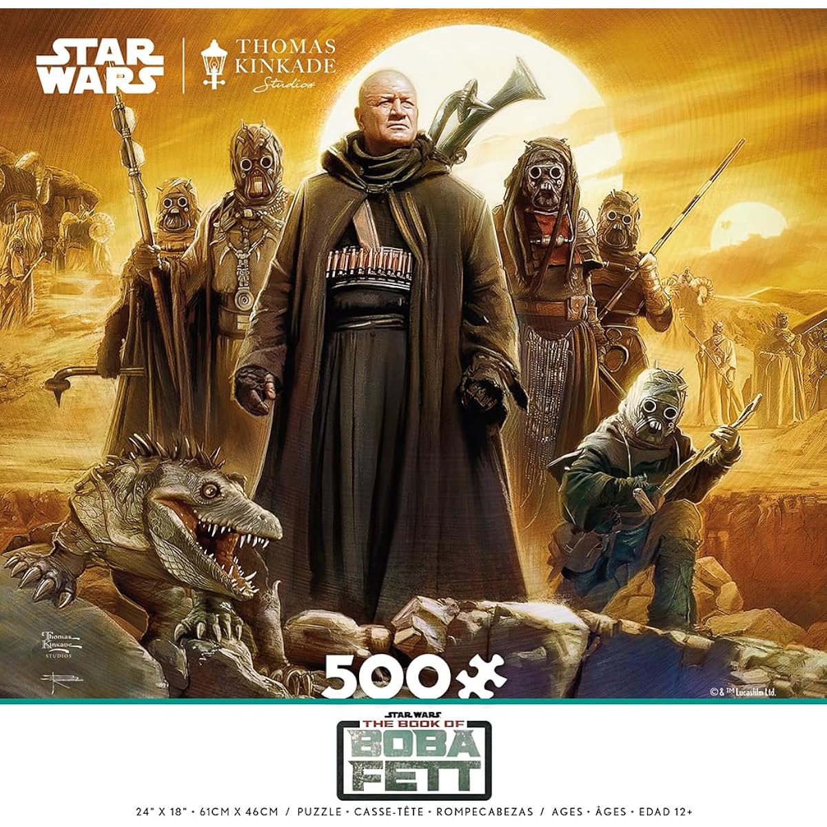 Ceaco - Thomas Kinkade - The Book of Boba Fett - Tusken Raiders - 500 Piece Jigsaw Puzzle