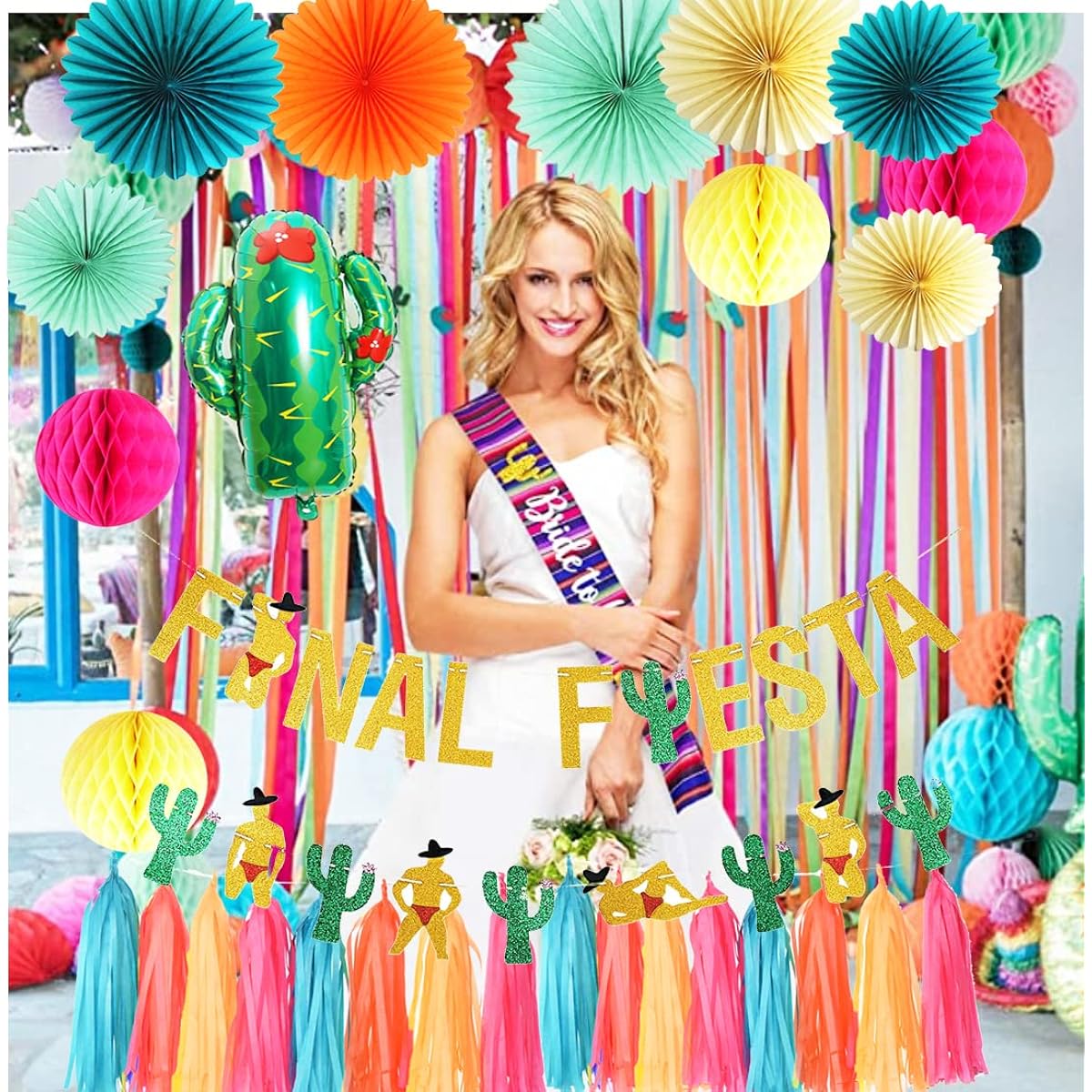 Final Fiesta Bachelorette Party Decorations Final Fiesta Banner Mexican Fiesta Theme Party Decoration Mexican Bridal Shower Bachelorette Hen Party Supplies Decorations