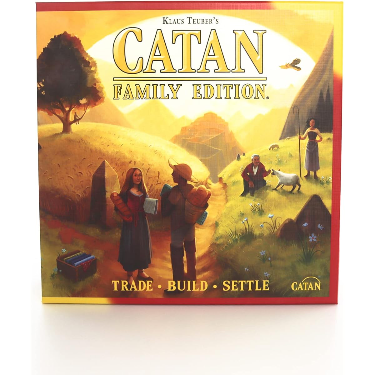 CATAN Family Edition Board Game | Family Board Game | Board Game for Adults and Families | Adventure Board Game | Ages 10+ | 3-4 Players | Average Play Time 60 Minutes | By Catan Studio