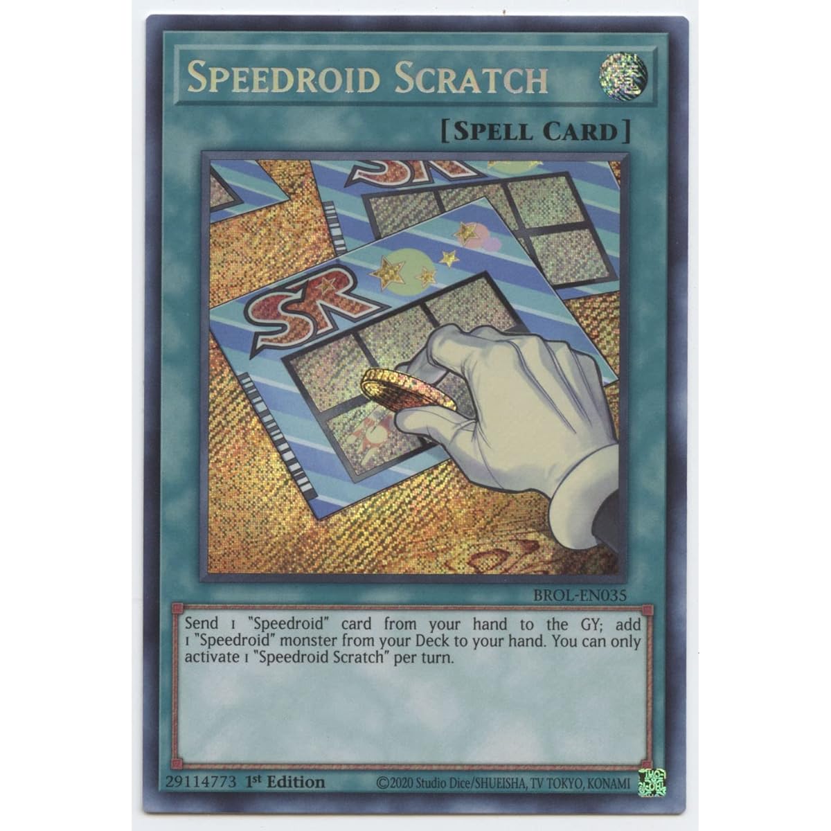 Speedroid Scratch - BROL-EN035 - Secret Rare - First Edition