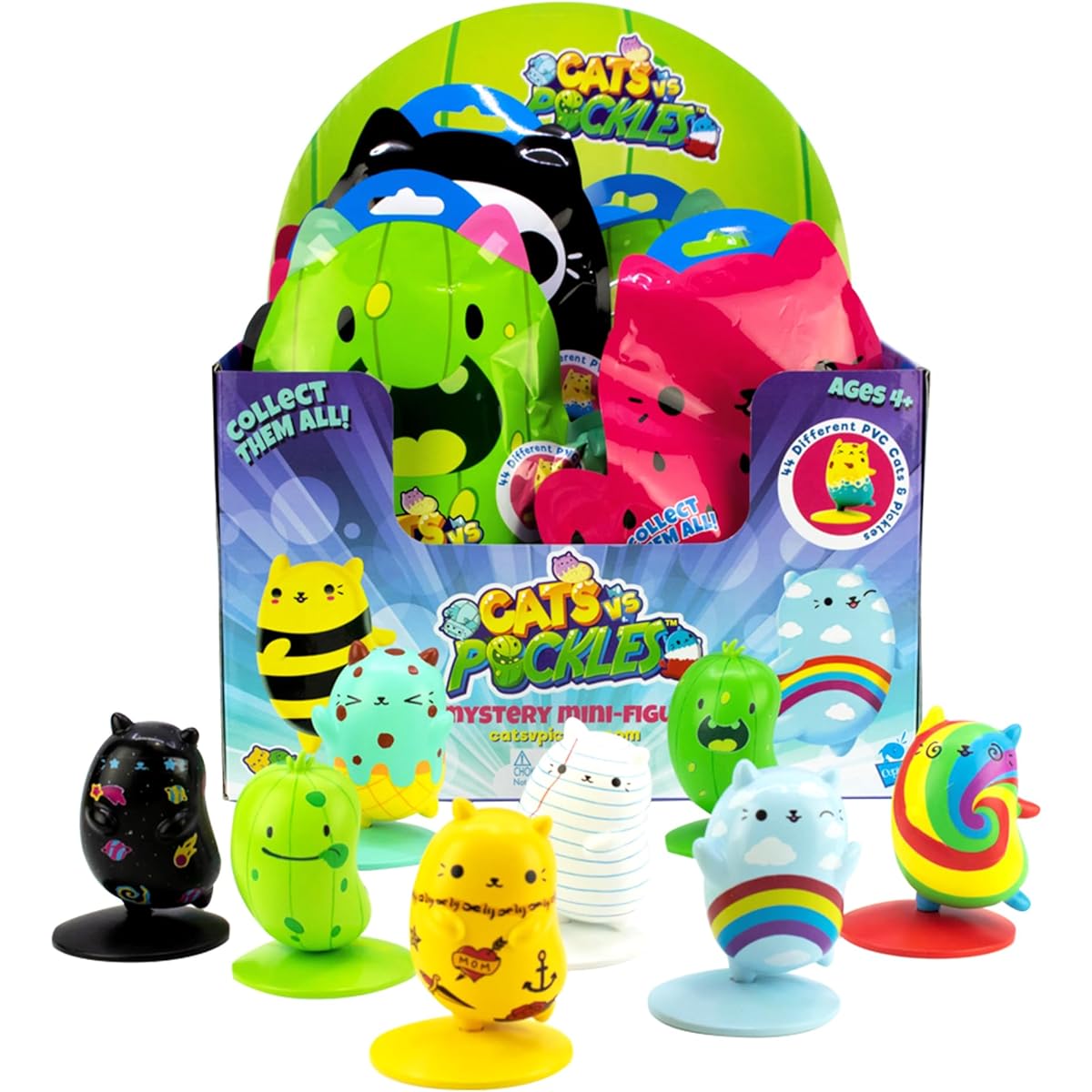 CVP Mini Figures 3 Pack | Mini Figures for Kids | Small Animal Figurines | Plastic Collectible Toys for Kids & Adults | for Boys & Girls | Figure Toys | Sandy Galacticat Jr.