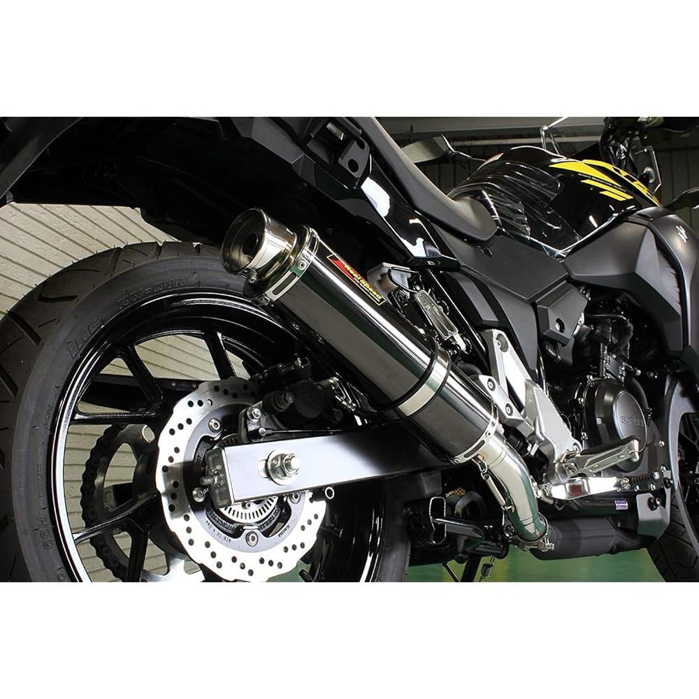 Realspeed Suzuki V Strom 250/ABS (2BK-DS11A) Bike Muffler Cougar Stainless Steel Black Color Muffler V-Strom250ーABS RSP-CGA-401