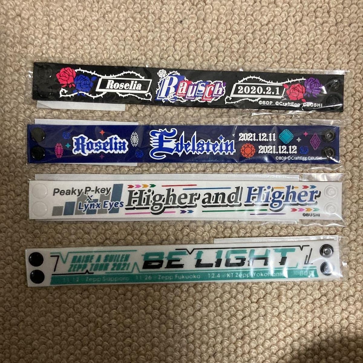 BanGDream D4DJ Rubber Badge Set R3Y13A