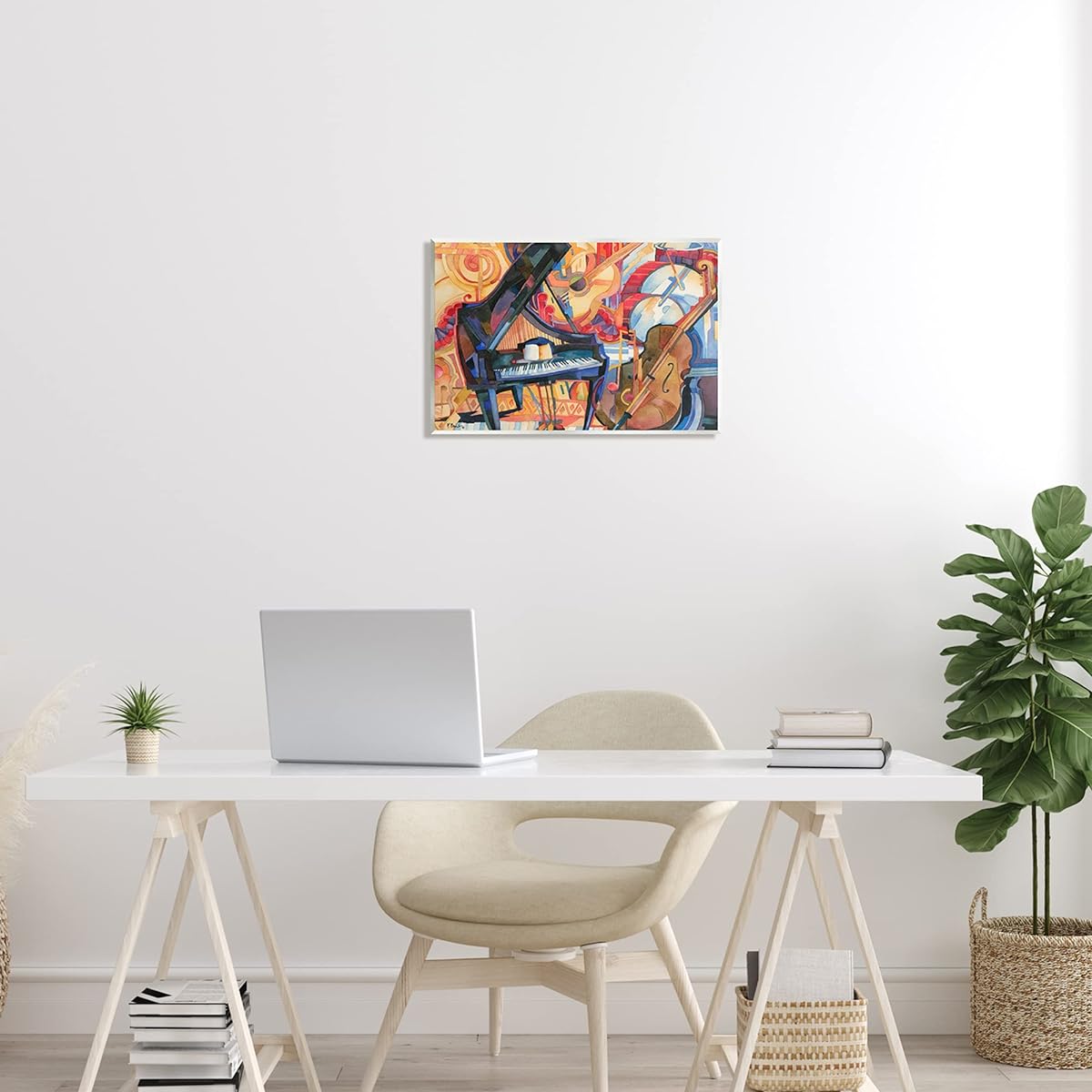 Big City Music Piano Cubism Wood Wall Art, Designed by Paul Brent