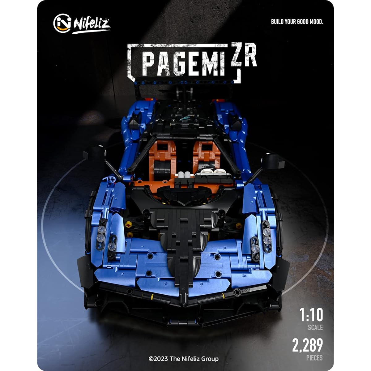 Nifeliz Sports Car Zoda Race Car Display Model Trendy Building Toys for Adults Gifts and Collections (2289 Pieces)