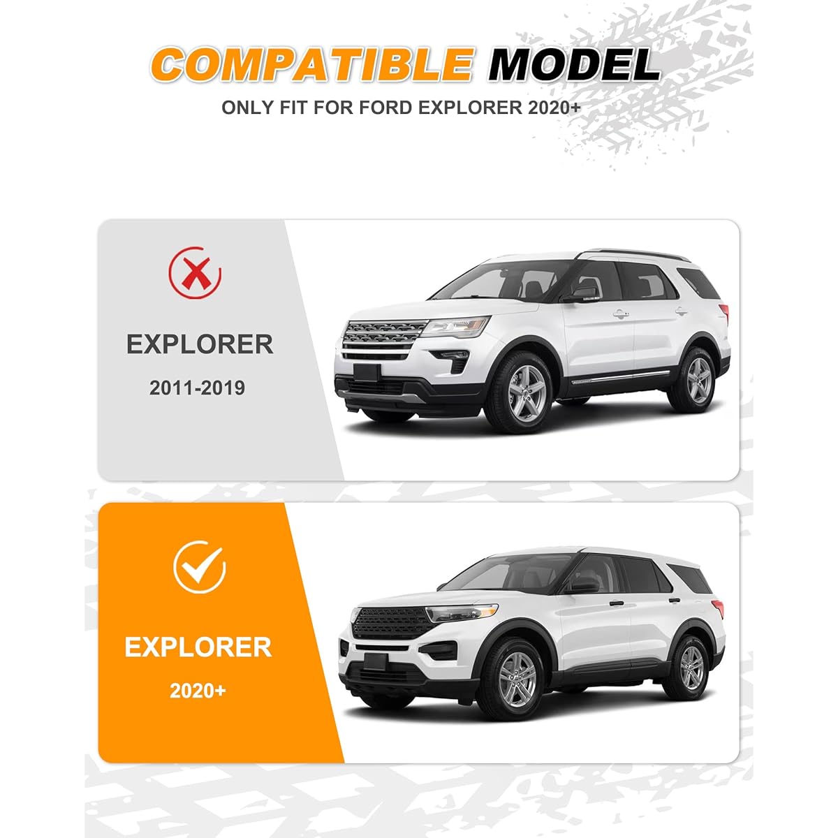 Snailfly for 2020 Ford Explorer Side Steps Running Boards Footboards