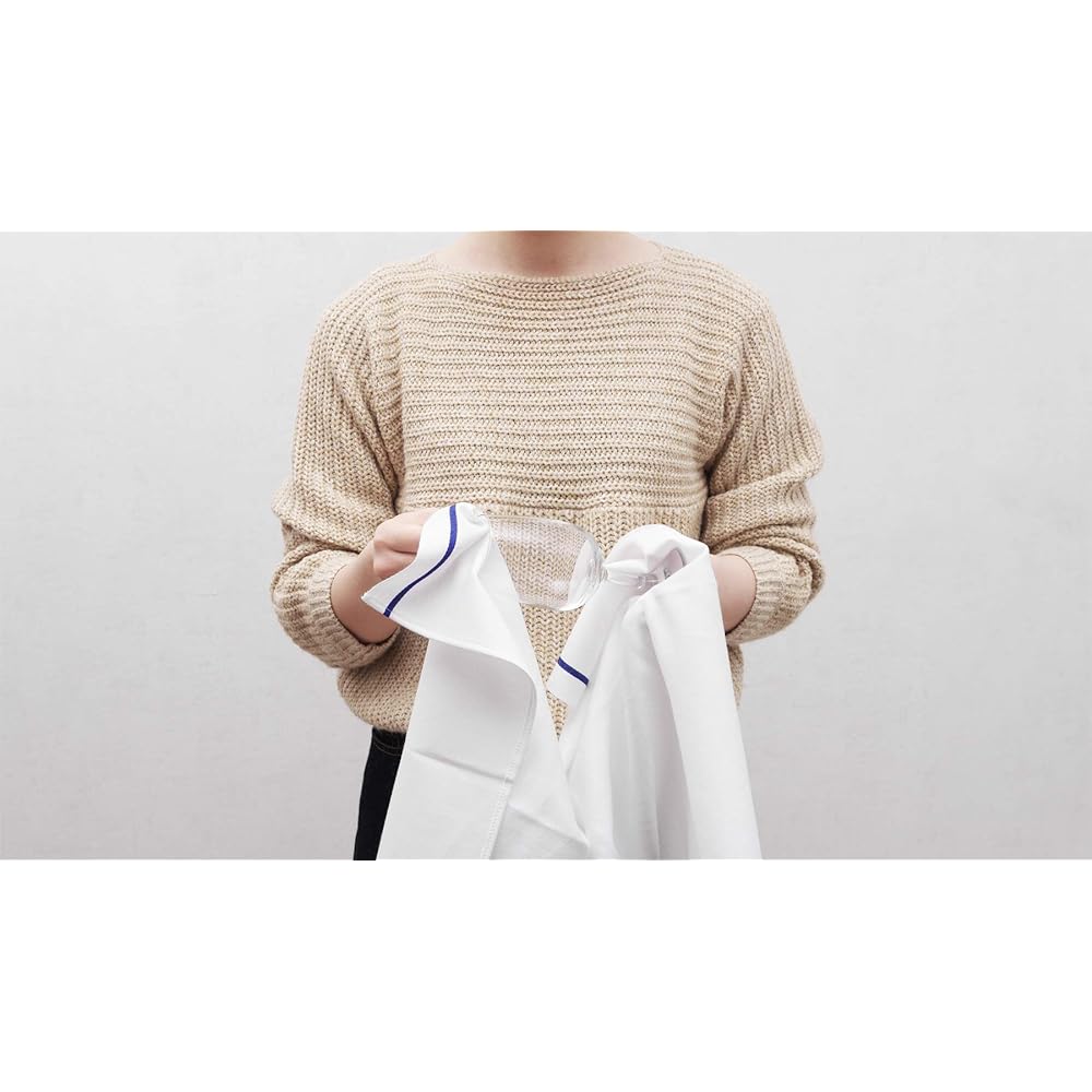 Made in Japan Glass Towel 100% Cotton 45 x 80 10 pieces for professional use (blue line)