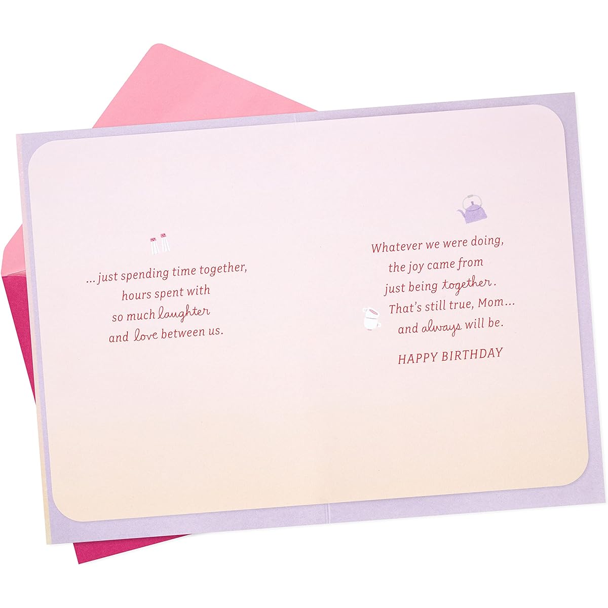 Hallmark Birthday Card from Daughter to Mother (Favorite Memories)