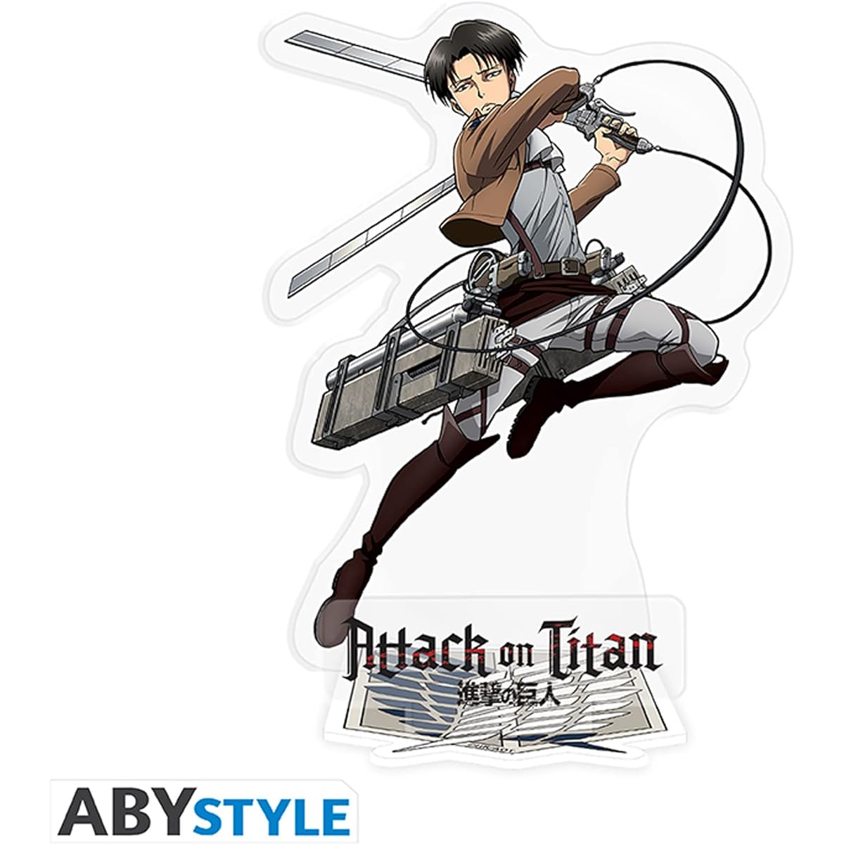 ABYstyle Attack on Titan Levi 4 inch Acrylic Stand Model Figure Anime Manga Desktop Accessories Goods Gift