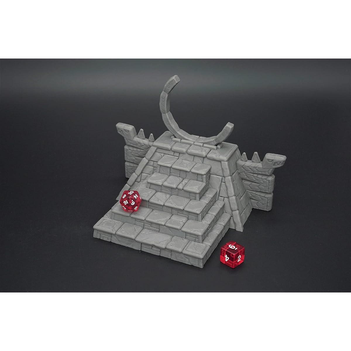 Forgotten Temple Portal 3D Print Tabletop RPG Landscape and Wargame Terrain by Makers Anvil for 28mm Miniatures