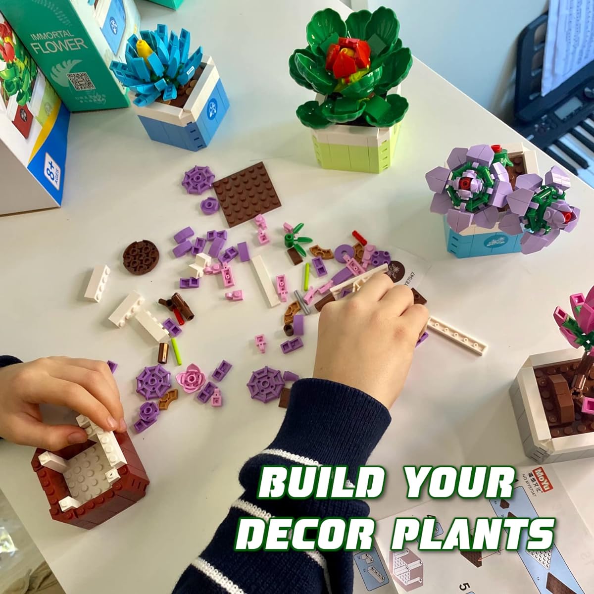 Succulents Flowers Collectibles Building Blocks