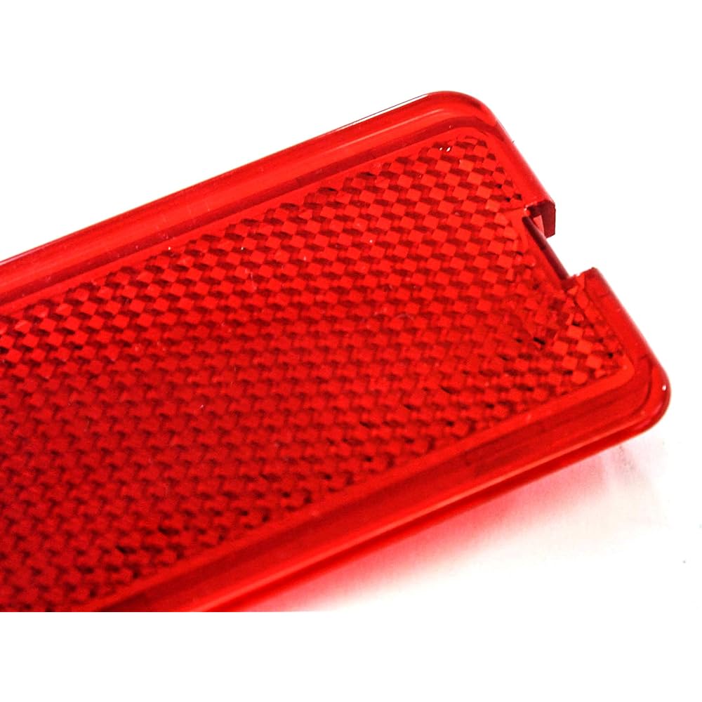 4 Premium Door Reflectors Interior Red Fits Ford Superduty 1999-2007 F250 F350 F450 F550 Super Duty, 00-05 Excursion
