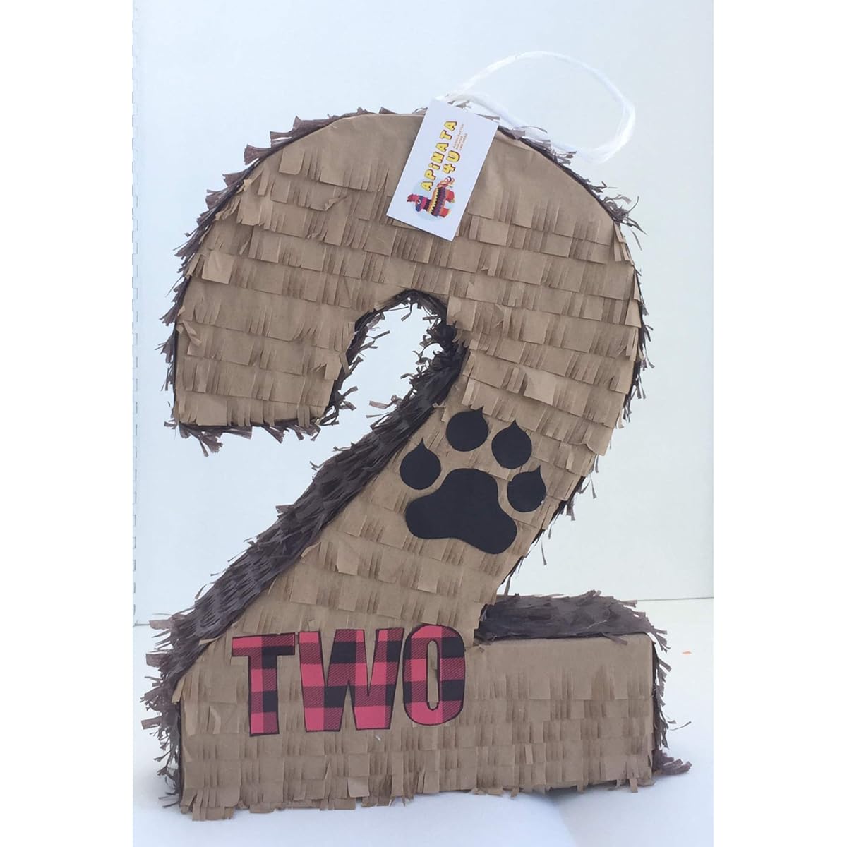 Tan Number 2 Pinata Lumberjack Theme Lumberjack Party Favors