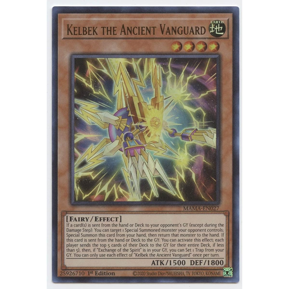 Kelbec Ancient Vanguard MAMA-EN027 Ultra Rare First Edition